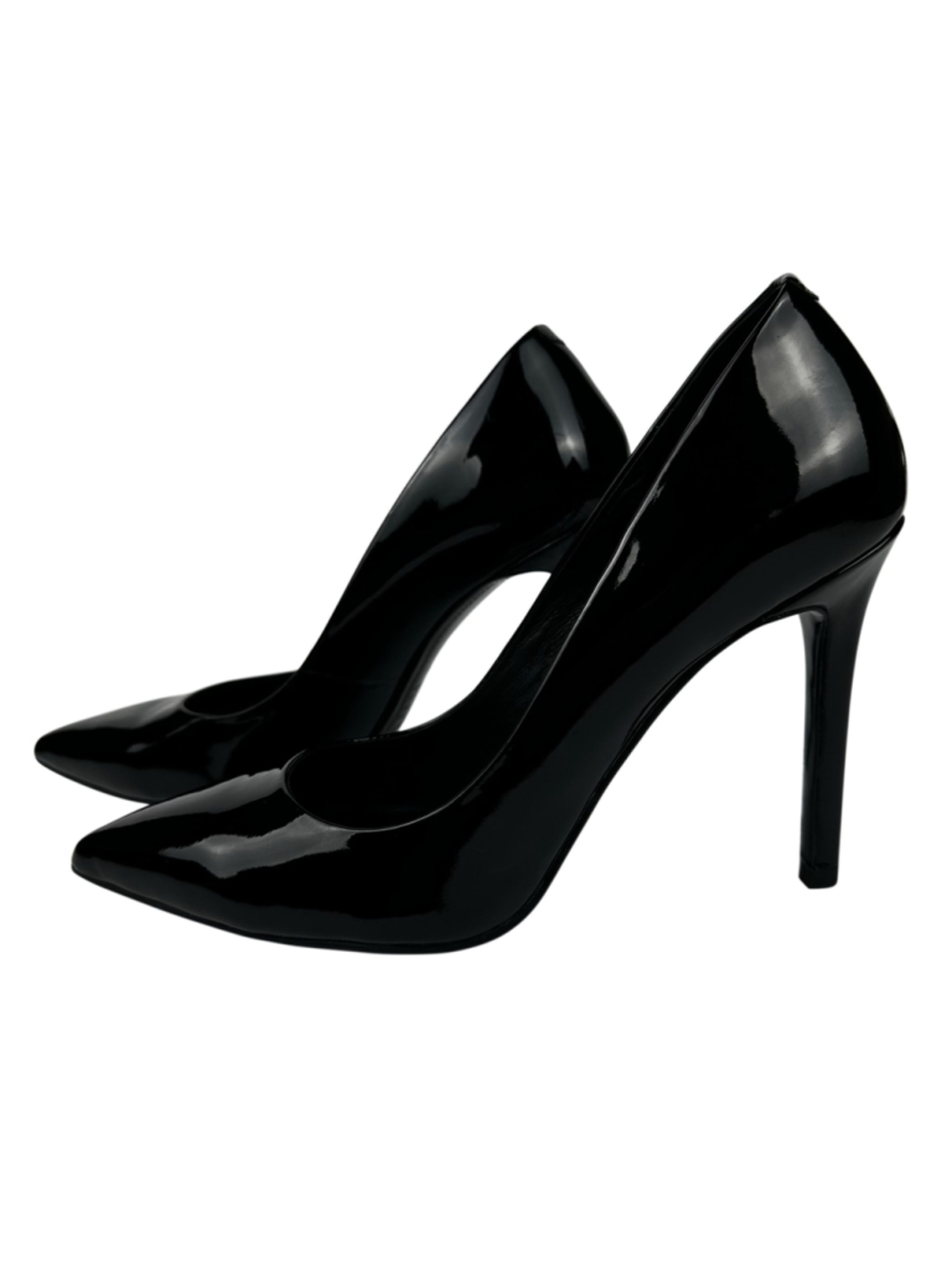 Jo Mercer Black Patent Leather Pointed Toe Stiletto Pumps Heels Size 8.5 Y356-1